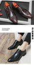 Men's Fashion Derby Shoes Lace-Up Business Office Dress Shoes for Weddings and Formal Events